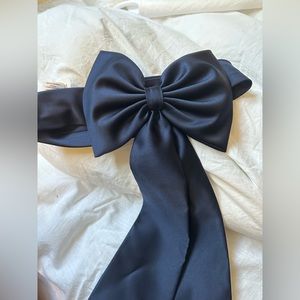 DAVID’S BRIDAL | Satin Flower Girl Sash with Back Bow | Marine